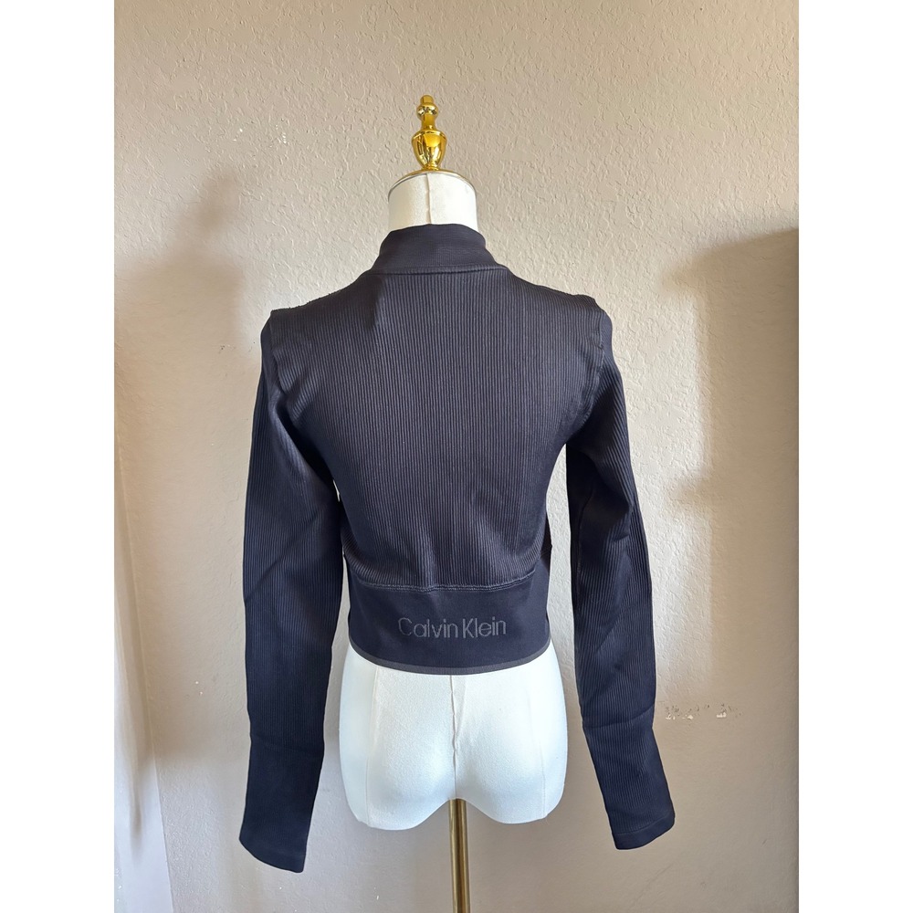 Calvin Klein Sport Ribbed Zip Jacket & Leggings Set Black Womens Medium NWT - Picture 3 of 7